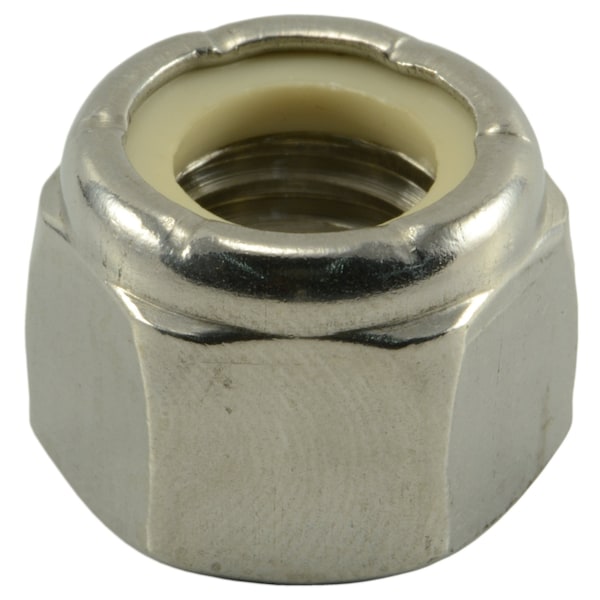 Nylon Insert Lock Nut, 1/2"-13, 18-8 Stainless Steel, Not Graded, 25 PK